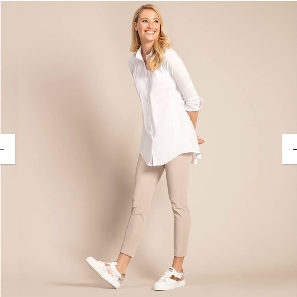 Raffaello Rossi GIGA 7/8 Grey Leggings Size 8 - Picture 10 of 15